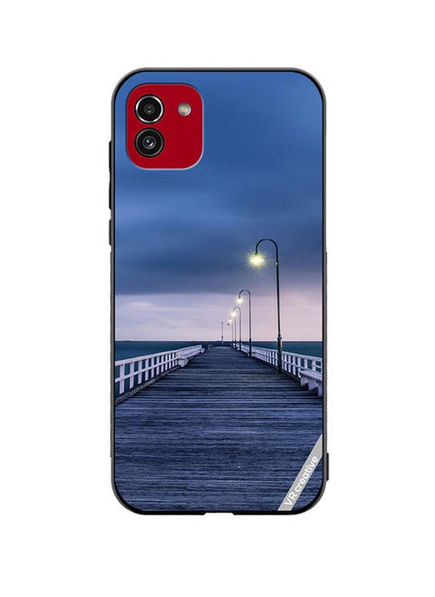 Protective Case Cover For Samsung Galaxy A03 Pathway To Sea Design Multicolour