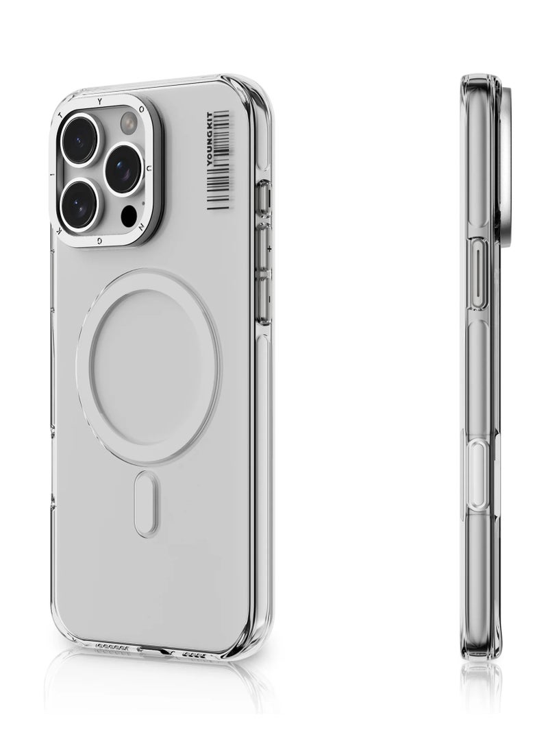 يونج كيت جراب Crystal الشفاف غير القابل للاصفرار لهاتف iPhone 16 Pro Max - شفاف ومتين ومقاوم للتلاشي - Image 2