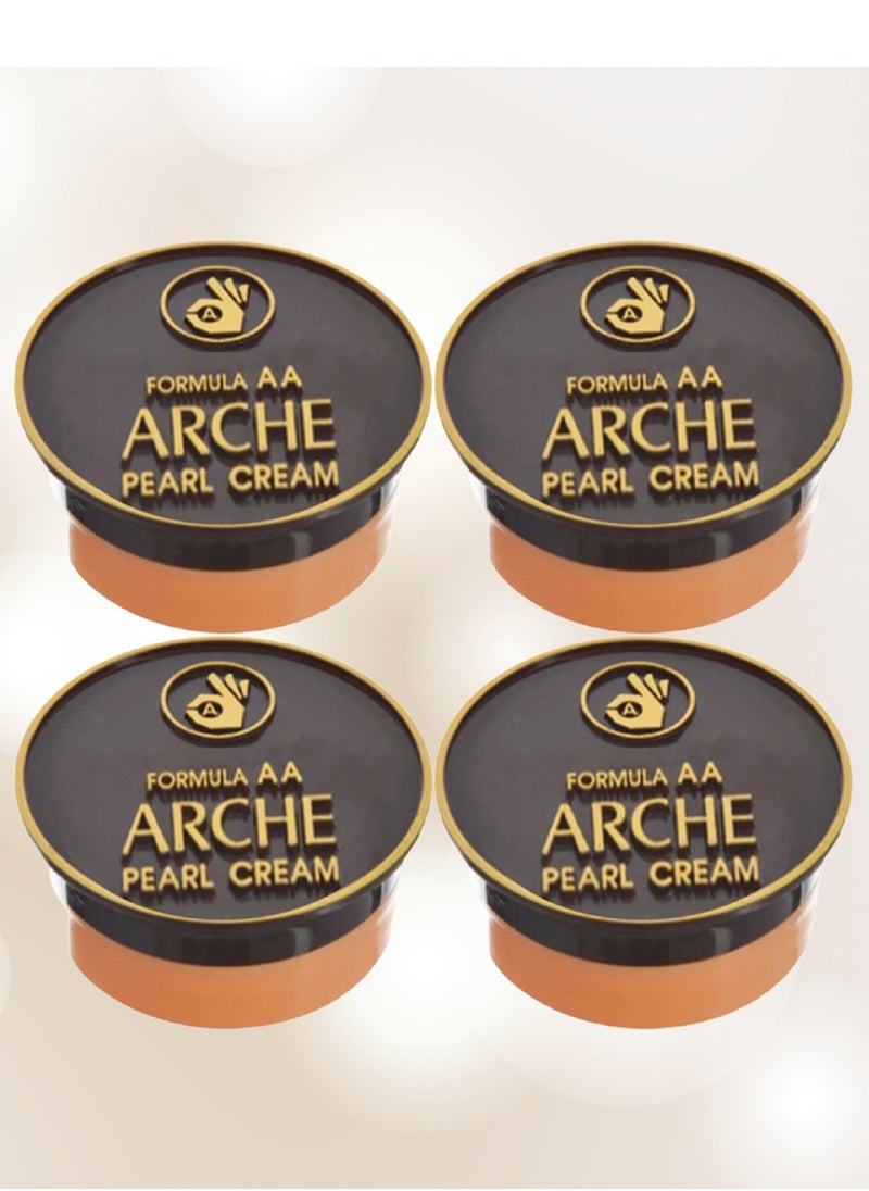 Arche 4 Pieces Skin Lightening Cream 5 Grams 3 In 1 With Multiple Properties Including Covering Black Spots On The Face Sun Protection Softening The Skin Cream Before Makeup 