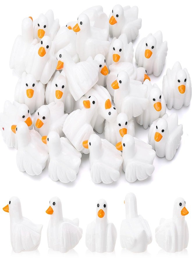 GGSTDDUP 60 Pcs Finger Ducks Toy Figures, Mini Resin Finger Ducks Bulk, Tiny Fingers Figurine Dress up Duck Toy for Party Favors Gift Decoration (Fingers Duck) - Image 1