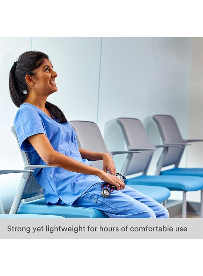 JS Basic Medical Stethoscope Professional Stethoscope, Portable Medical Head Stethoscope, Black Tube - Image 4