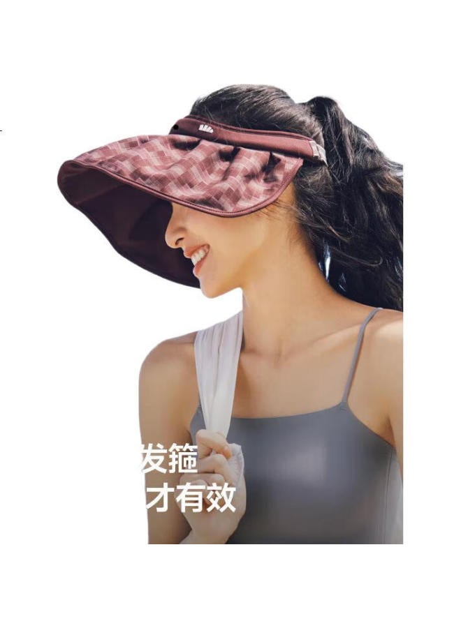 Beneunder Sun Hat Women Uv Protection Shell Top Hat Portable Ts550 Yellow - Image 1