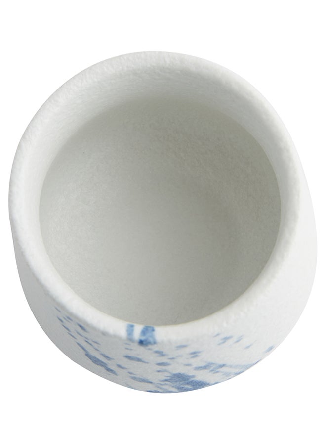 اليشمك كوب قهوة مميز - ابيضّ مع خطوط زرقاء (8.2 × 8.2 × 6.8 سم أغنية Side Blue 8.2 x 8.2 x 6.8سم - Image 2