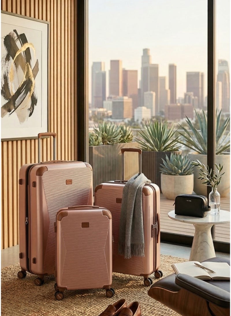 3-Piece Polycarbonate Hard Shell Luggage Set of 3 with Spinner Wheels & TSA Lock - Image 3