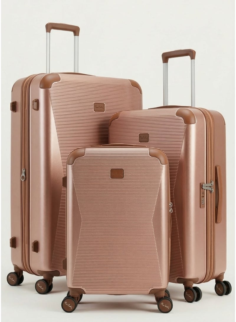 3-Piece Polycarbonate Hard Shell Luggage Set of 3 with Spinner Wheels & TSA Lock - Image 1