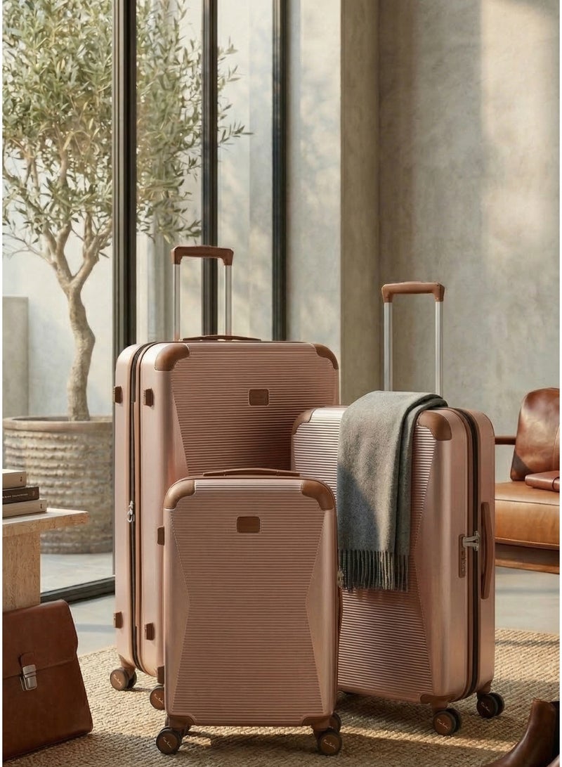 3-Piece Polycarbonate Hard Shell Luggage Set of 3 with Spinner Wheels & TSA Lock - Image 2