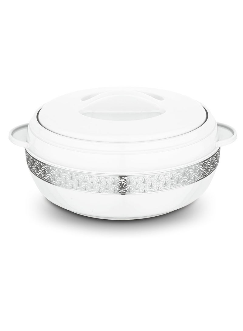 Asian Dream Stainless Steel Insulated Casserole White 1600ML  - Image 1