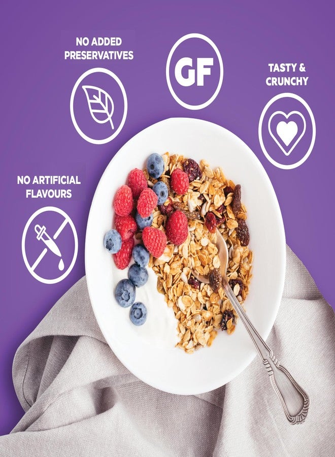 Yogabar Wholegrain Breakfast Muesli - Dark Chocolate + Cranberry, 700g (Pack of 2) (Super Saver Pack) | Healthy Cereals | Granola | Gluten Free | Antioxidant & Protein Rich - Image 5