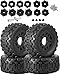 RcarmubWow RC Truck Tires RC Wheels and Tires12mm14mm17mm Hex RC Tires for 110 Slash 44 2WDArrm a SentonAxia1 Red cat Rc 4wdOffRoad Tire wRC Wheels HexBlack - Image 2