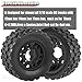 RcarmubWow RC Truck Tires RC Wheels and Tires12mm14mm17mm Hex RC Tires for 110 Slash 44 2WDArrm a SentonAxia1 Red cat Rc 4wdOffRoad Tire wRC Wheels HexBlack - Image 4