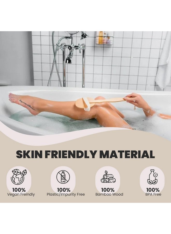 rosena Natural Dry Brush Set For Body And Face Exfoliate Stimulate Lymphatic Drainage Reduce Cellulite Dry Skin Brushing With Vegan Boar Bristles And Sustainable Bamboo Handles - Image 4