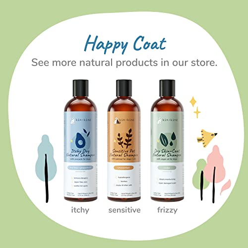 kin+kind Lavender Oatmeal Pet Shampoo + Conditioner for Itchy Dogs and Cats - Pet Natural Shampoo Plus Conditioner (Bundle) - Image 5