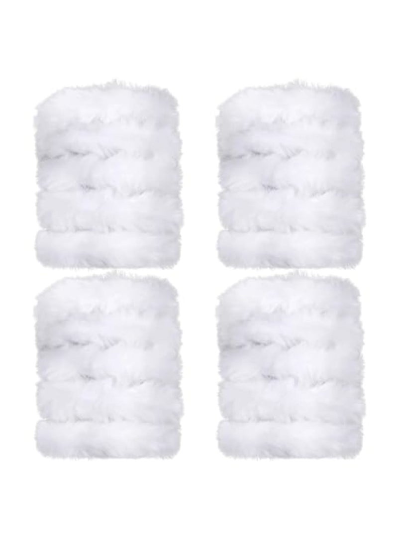 SYOSI 4pcs Thick Pipe Cleaners White Large Chenille Stems, 39 Inch Long Fuzzy Craft Sticks for DIY Art Projects, Kids and Adult Craft Supplies, Ideal for Home Decor, School Crafts, and Handmade Activities - Image 1