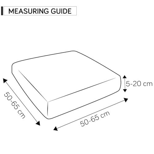 HOKIPO 'Elira Series' 140gsm Stretchable Elastic Seat Cushion Cover, 3 Seater, Feather Brown Floral (AR-5350-C1) - Image 4
