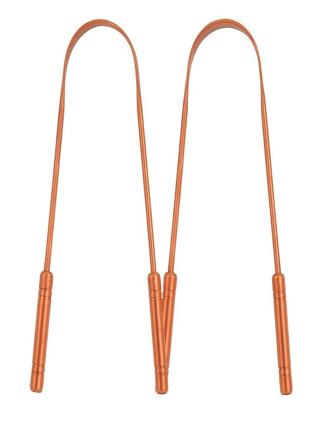 ALADEAN Copper Tongue Cleaner with Case, Pack of 3, Tongue Scraper for Adults, Oral Care & Hygiene (2pc Pack - Image 1