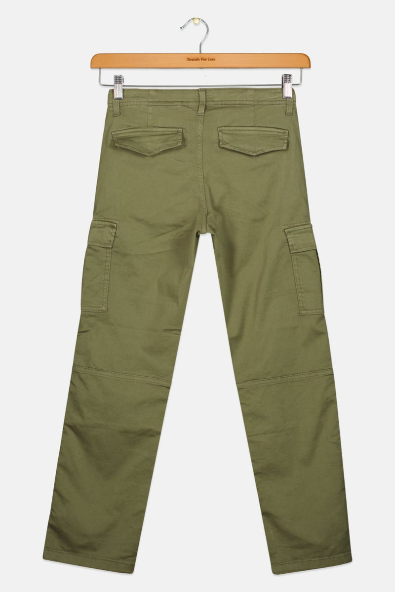 JACK & JONES Kids Boy Solid Cargo Pants, Dusty Olive - Image 3