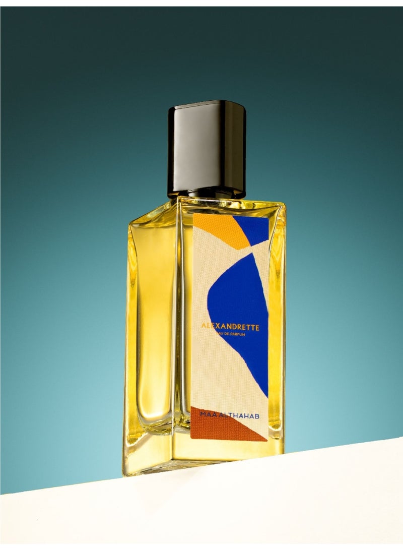 ماء الذهب ألكسندريت |  أو دو بارفان | عطر رجالي ثابت يدوم طويلاً وبرائحة راقية | 75 مل | للرجال الذين يجسدون القوة والأناقة - Image 4