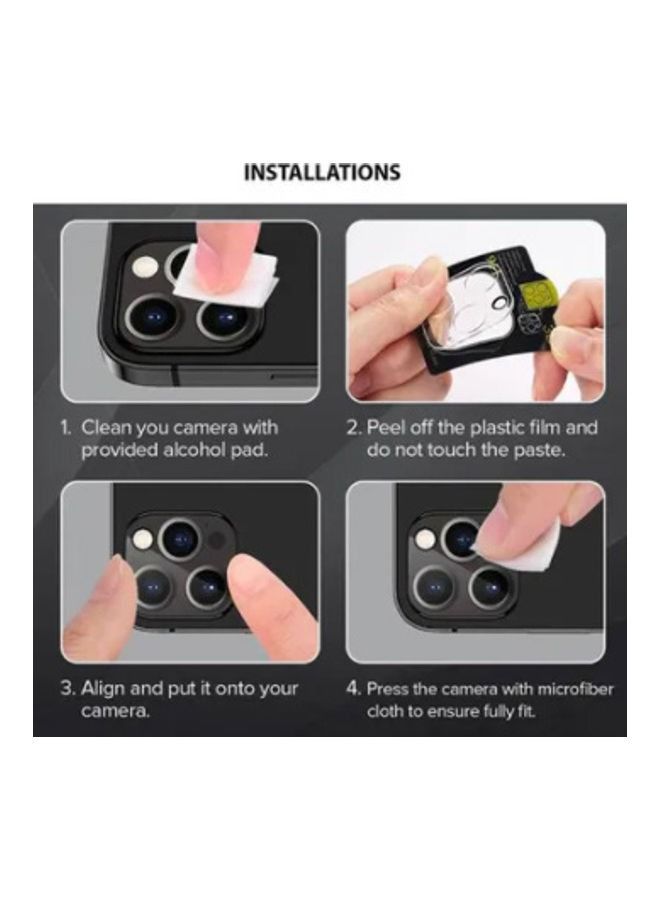 Camera Lens Protector For Apple iPhone 13 Pro Transparent - Image 2