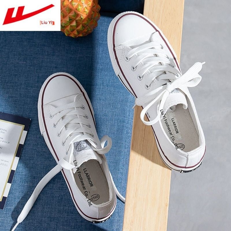 Warrior All-black canvas lace-up shoes for men and women—low-top, trendy, versatile, breathable footwear for summer 2025. - Image 1