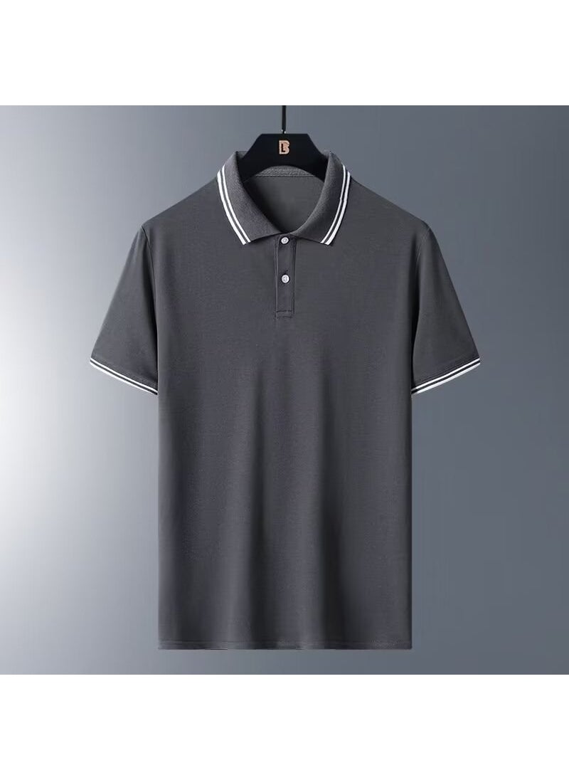 Generic - New Quick-Dry Mens Polo Shirt Breathable Summer Tee Y106 [Blue]] - Image 1