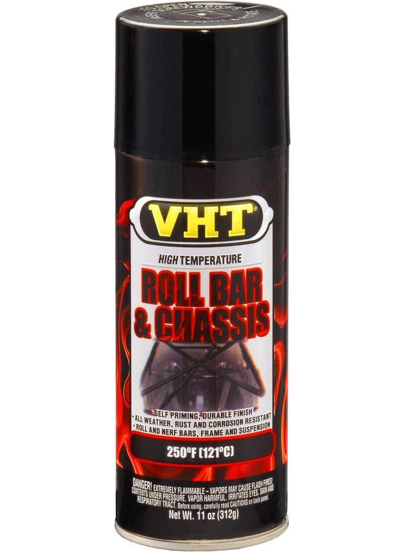 VHT SP670 Gloss Black Roll Bar and Chassis Paint Can - 11 oz. - Image 1