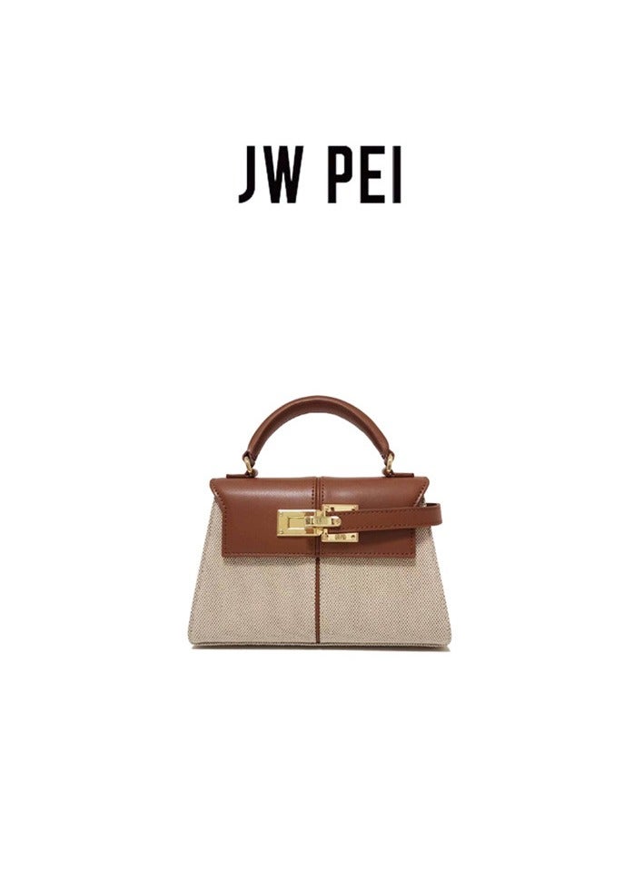 JW PEI Eliese tote bag - brown canvas - handbag - shoulder bag - Image 1