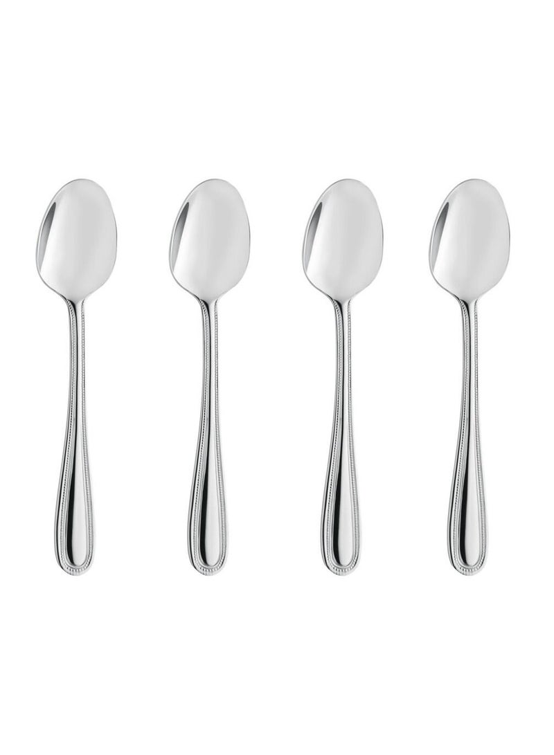 Amefa 4-Piece Tea Spoon On Hanging Card Pearl Silver