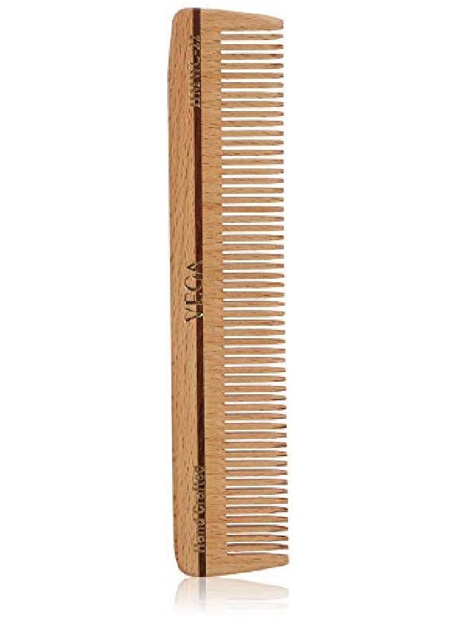 Vega Natural Wooden Styling Comb Wooden Color 24 G  - Image 1
