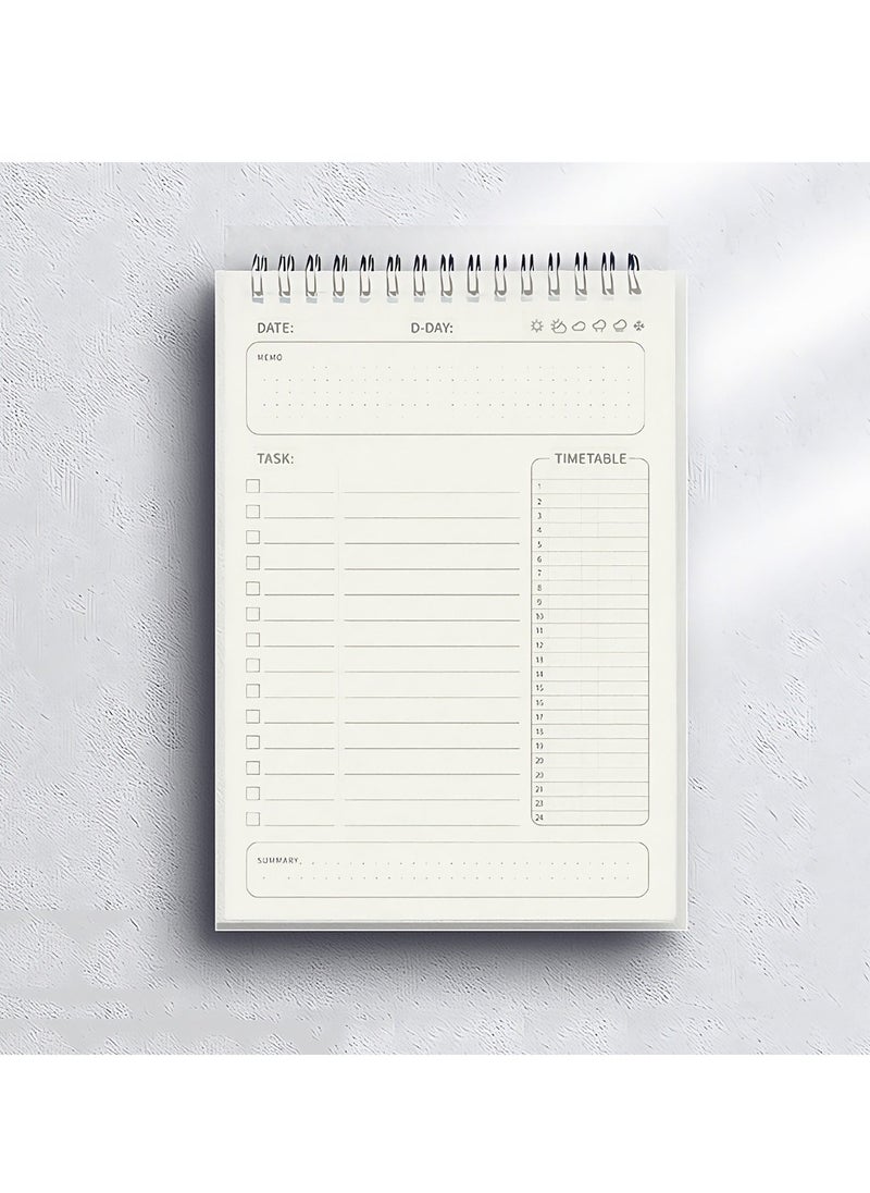 Generic To Do List Notepad, Planner 2023-2024 Academic Year, Daily Planner Notepad Undated 80 Sheets Tear Off, 8" x 5.6" Planning Notebook for Women and Men  - Image 1