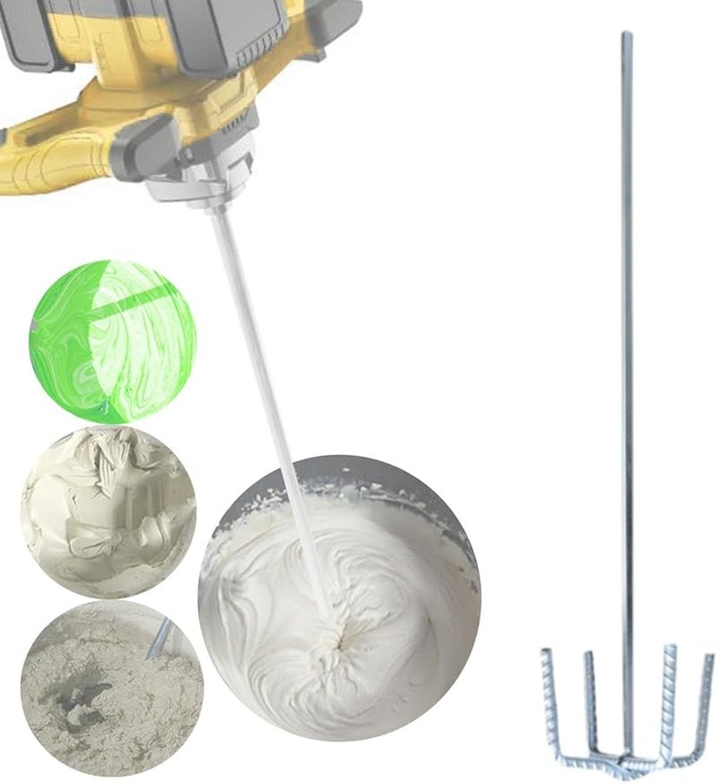 Type B Cement Mixing Rod Hexagonal Handle Electric Stirring Rod Wear Resistant Concrete Tool - Image 3
