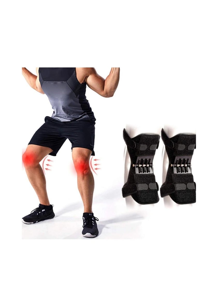 Plan A Strong Spring Knee Brace – Knee Joint Support for Arthritis Pain Relief – Suitable for Running, Walking, Mountaineering, Squatting – High Ventilation & One Size – Anti-Slip & Energy Booster (2)  - Image 2
