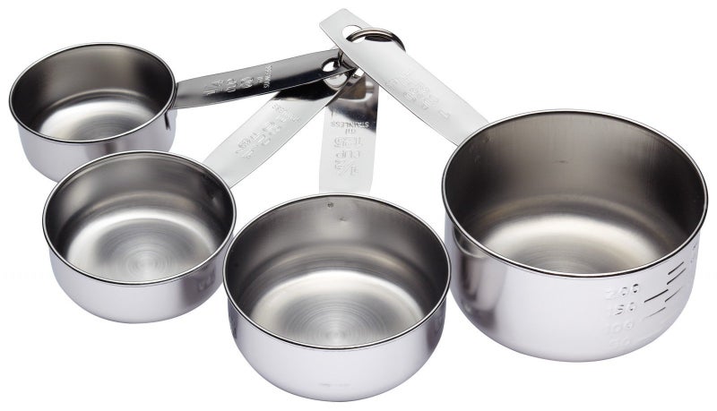 Dynore Stainless Steel Measuring Cups Essential Kitchen Gadgets for Versatile Set for Dry or Liquid Ingredients with Handles - Set of 4 - Image 3