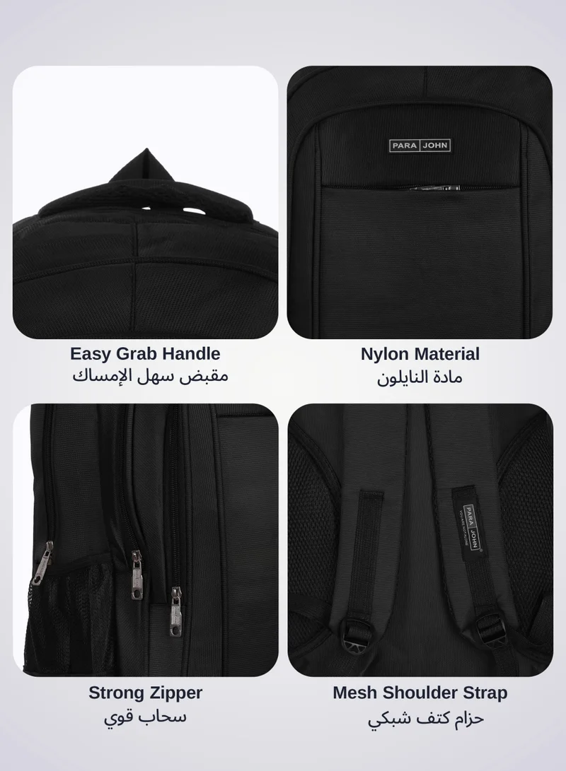 PARAJOHN  Para John Backpack – Durable Polyester Laptop Backpack with Multiple Compartments, 18 Inch  | Best Price UAE