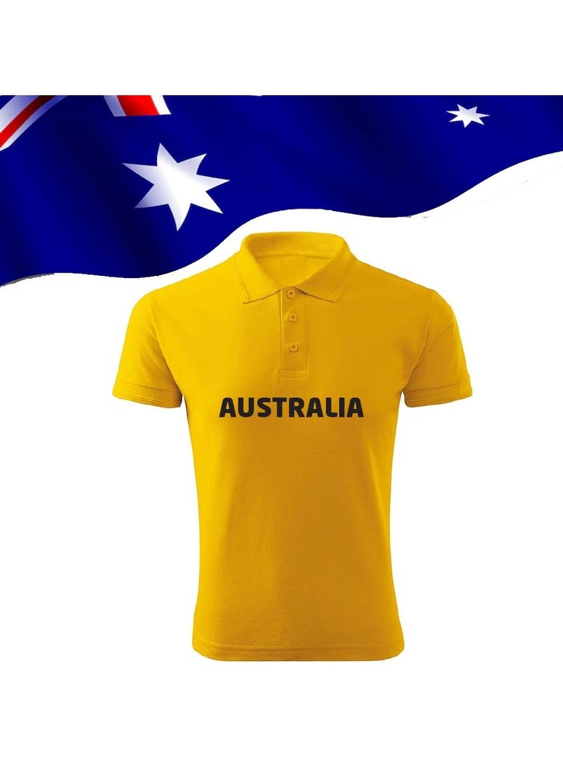 PRINTSHOP4ME Australia jersey for Adults - Australia Dry-Fit T-Shirt for Men and Women - Australia Cricket Team Jersey For unisex Adults - Perfect for Matches and Everyday Wear - Image 2