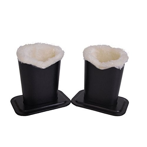 Baitaihem Plush Lined Eyeglasses Holder Stand Protective Glasses Holder For Desks Or Nightstands, Pack of 2 - Image 2