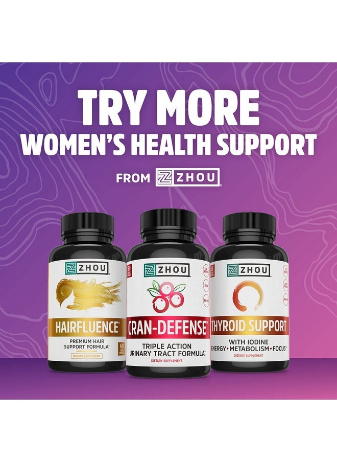 Zhou Nutrition - Evening Primrose Oil Capsules Supports Hormone Balance For Women Pms And Menopause Support Cold Pressed Lab Verified And Hexane Free 1300Mg 10% Gla 90 Servings 3 Month Supply - Image 1