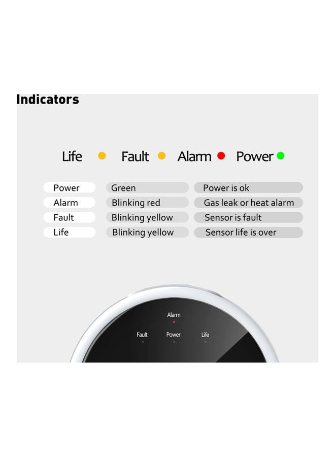 NIBEMINENT Independent Noxious Air Alertor White/Black  - Image 2
