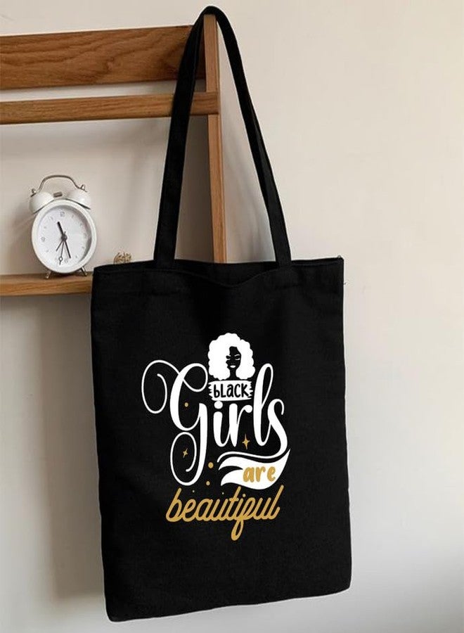 TrendoPrint Large Capacity Aesthetic Tote Bag for Womens & Girls with Zip Closure 15kg weight Capacity (14x16 inches) for College, Office Use and Groceries (DB09) - Image 2