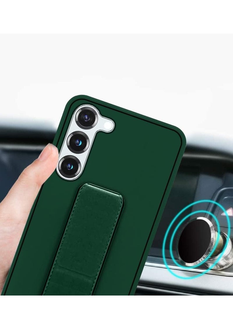 BORTONY Samsung Galaxy S24 FE Case Cover Magnetic Car Holder Silicone Grip Case For Galaxy S24 FE Horizontal & Vertical Cover Wrist Strap Full Protection Case for Samsung Galaxy S24 FE - Image 3