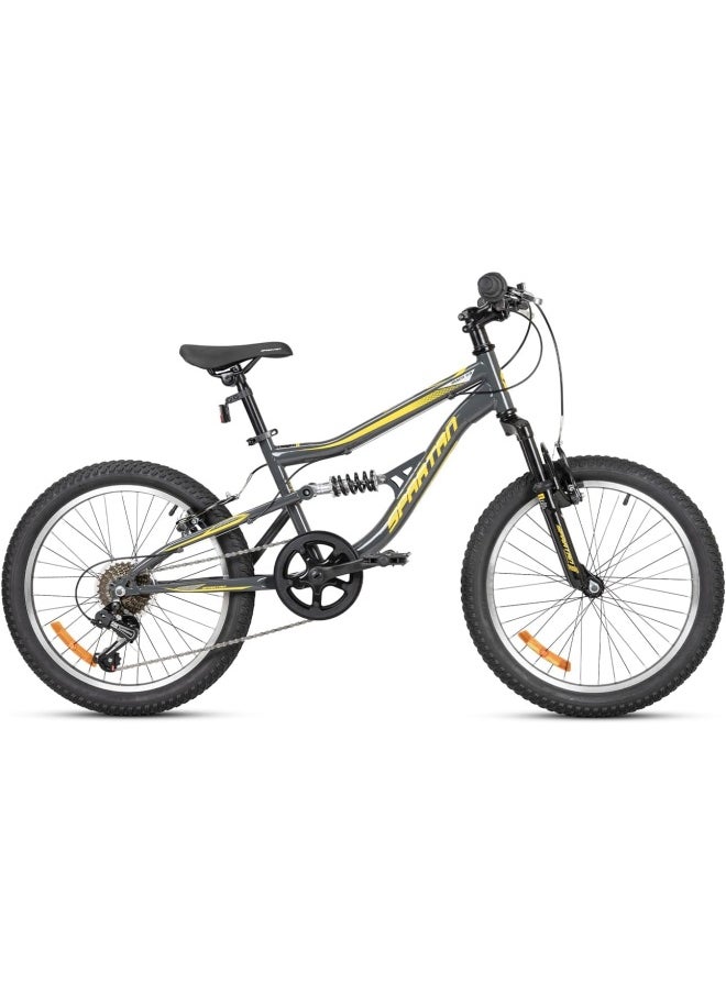 Spartan 20" Mach 2.0 Kids MTB Iron Grey - Dual Suspension, Wanda Tyres, Shimano Groupset, For Kids Ages 8 to 10  - Image 2