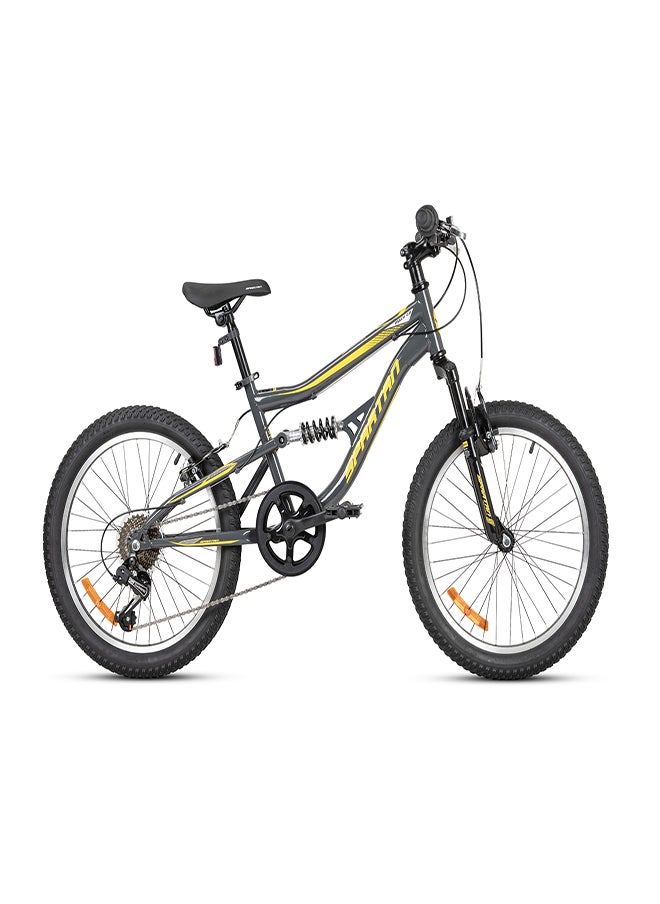 Spartan 20" Mach 2.0 Kids MTB Iron Grey - Dual Suspension, Wanda Tyres, Shimano Groupset, For Kids Ages 8 to 10  - Image 1