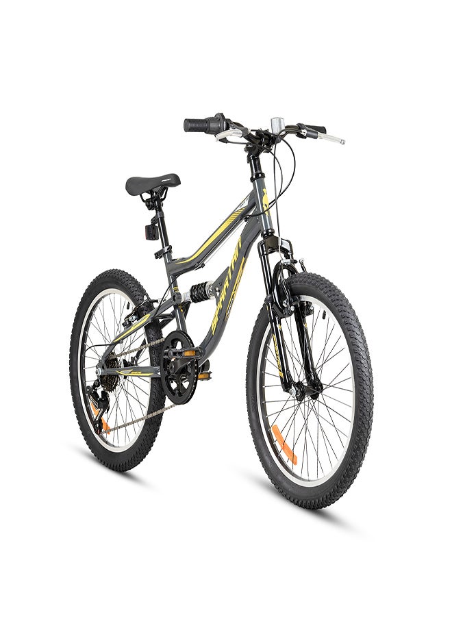 Spartan 20" Mach 2.0 Kids MTB Iron Grey - Dual Suspension, Wanda Tyres, Shimano Groupset, For Kids Ages 8 to 10  - Image 3