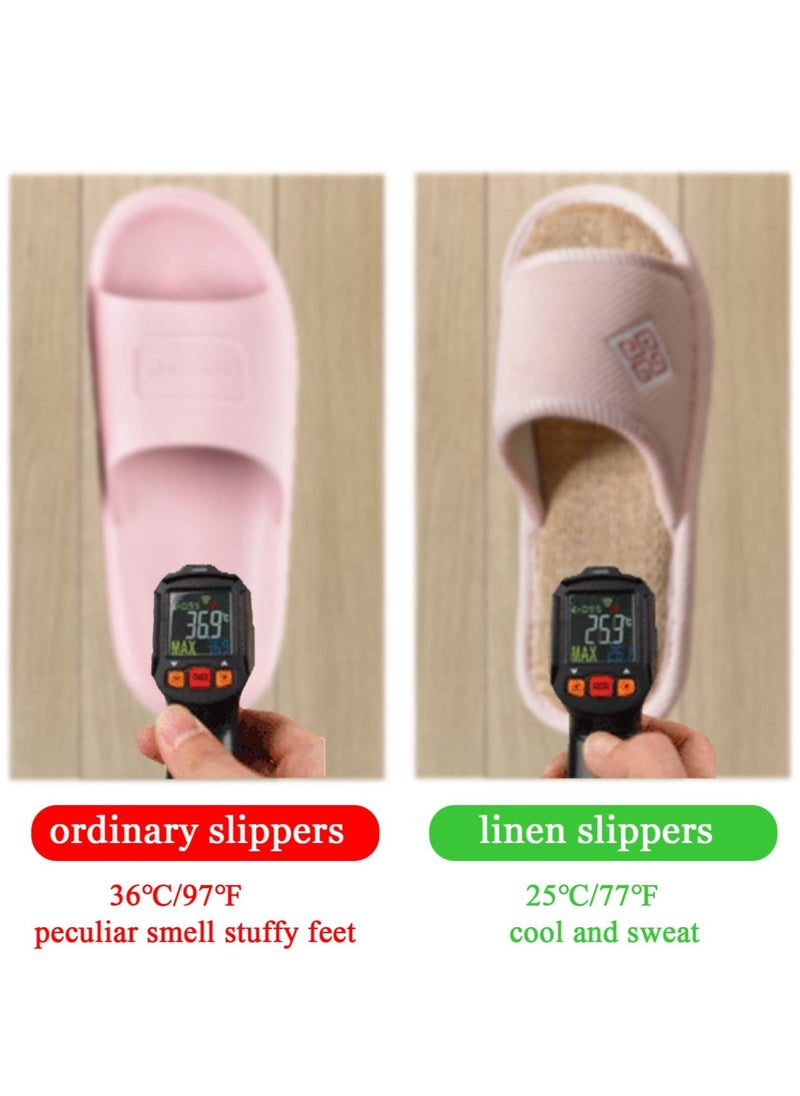 Excefore - Memory Foam House Slippers, Soft Breathable Bedroom Slippers, Economical and Comfortable Indoor Outdoor, for Sweaty Feet, Home Silent Slippers, for Women and Men - Image 1