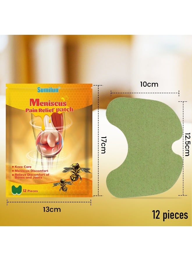Sumifun Herbal Bee Venom Knee Pain Relief Patch by Sumifun, Joint & Arthritis Pain Support, Long Lasting Soothing Effect, Comfortable Fit for Daily Pain Management - Image 2
