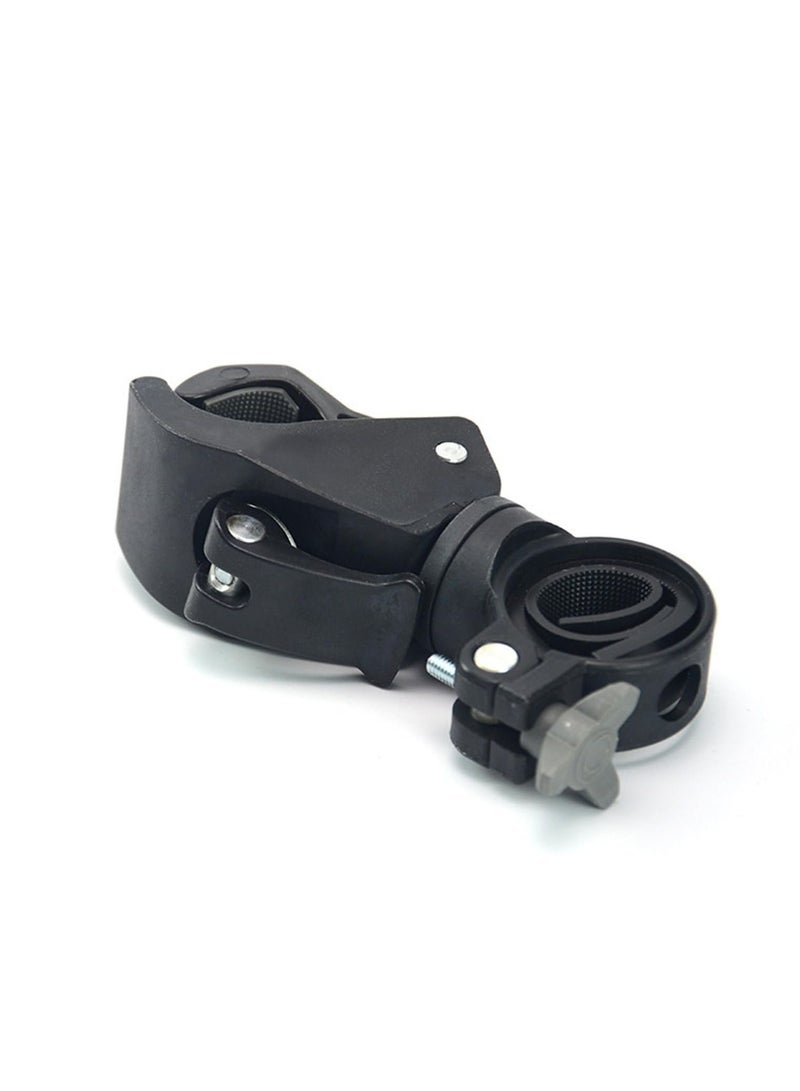 Bike Torch Mount Bracket Universal Bike Torch Holder 360° Rotating Bike Torch Clip Adjustable Clip LED Headlight Mount For Cycling Night Riding - Image 5