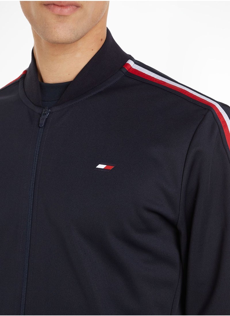 TOMMY HILFIGER - Trim Tape Baseball Collar - Image 1