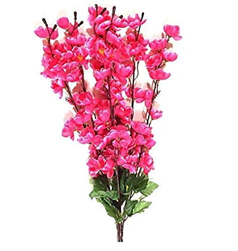 Generic Artificial Orchid Flowers 7 Stick Bunch Without Pot 