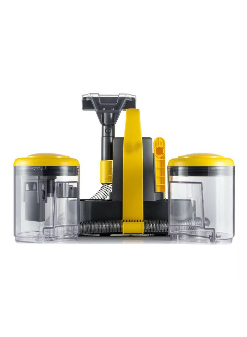 آر إيه أف منظف ​​بقع السجاد والمفروشات المحمول، نظام شفط رطب وجاف، أصفر ورمادي - Image 3