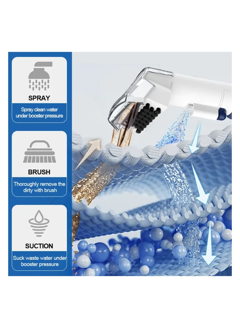 آر إيه أف منظف ​​بقع السجاد والمفروشات المحمول، نظام شفط رطب وجاف، أصفر ورمادي - Image 5