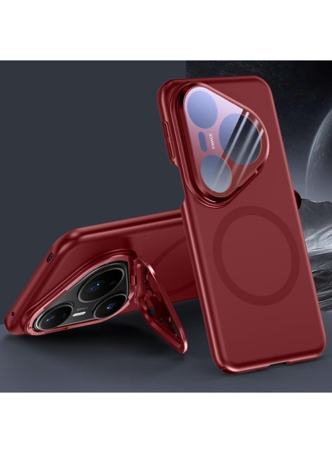 عام غطاء مغناطيسي لهواوي بورا 80 برو/برو+ 【يدعم الشحن اللاسلكي】 حامل كاميرا معدني مع فيلم عدسة، غلاف غير لامع صقيل صديق للبشرة مضاد للسقوط والصدمات. - Image 1